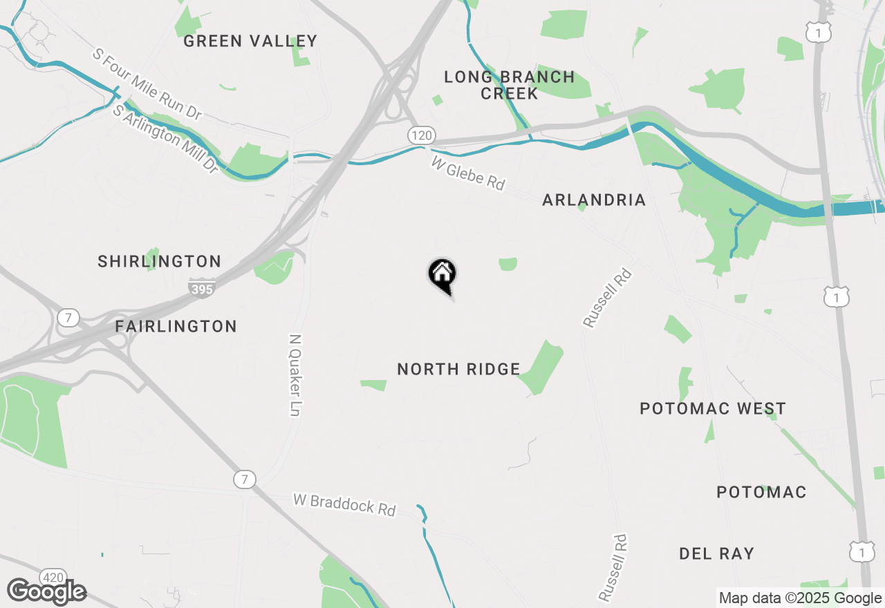 Map of 821 Chalfonte Drive, Alexandria, VA 22305