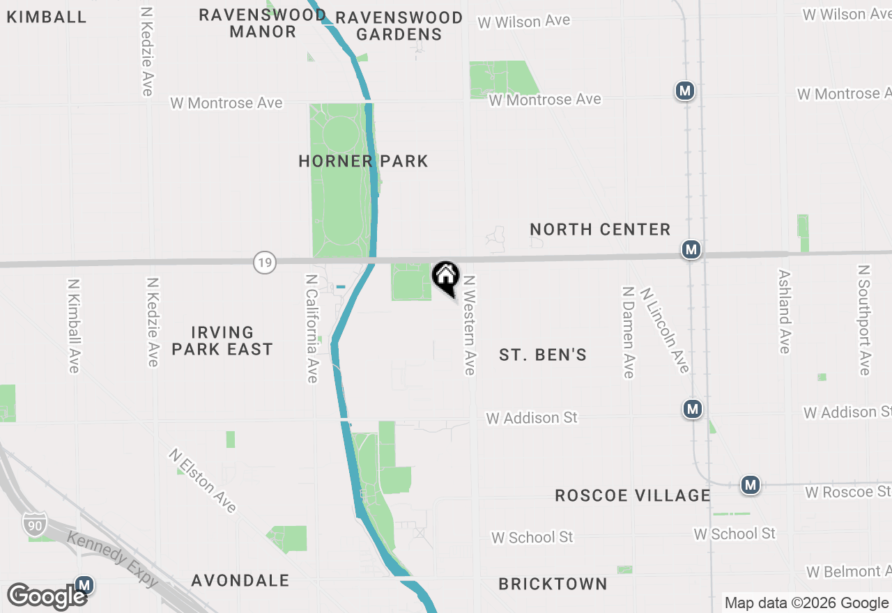 Map of 2439 W Byron Street, Chicago, IL 60618