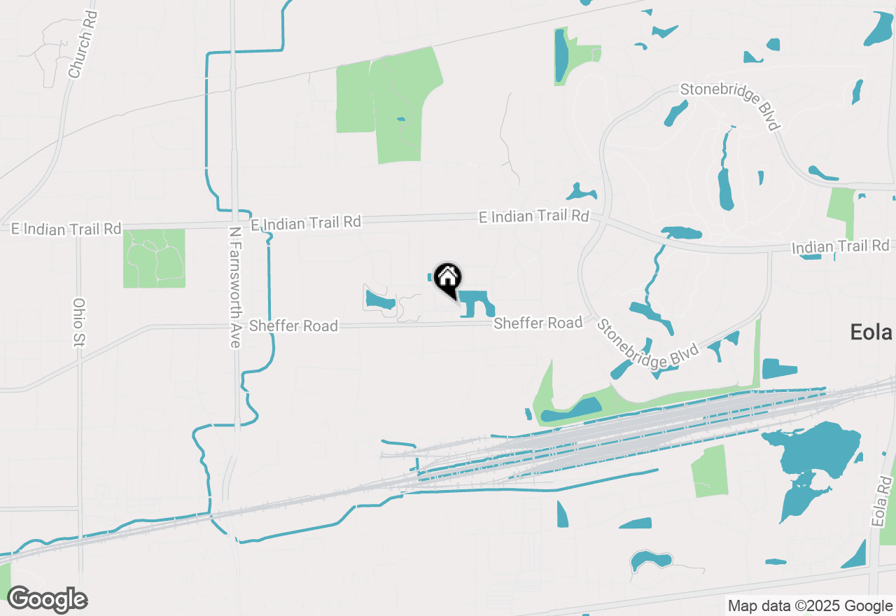 Map of 1850 Foxridge Court, Aurora, IL 60502