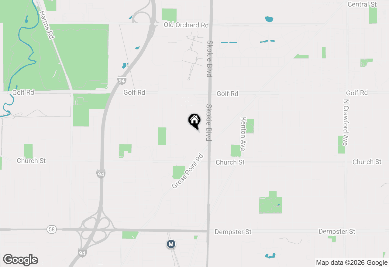 Map of 9244 Gross Point Road #A209, Skokie, IL 60077