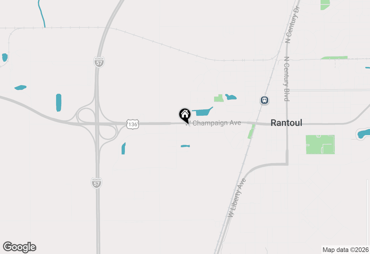 Map of 621 W Champaign Avenue, Rantoul, IL 61866