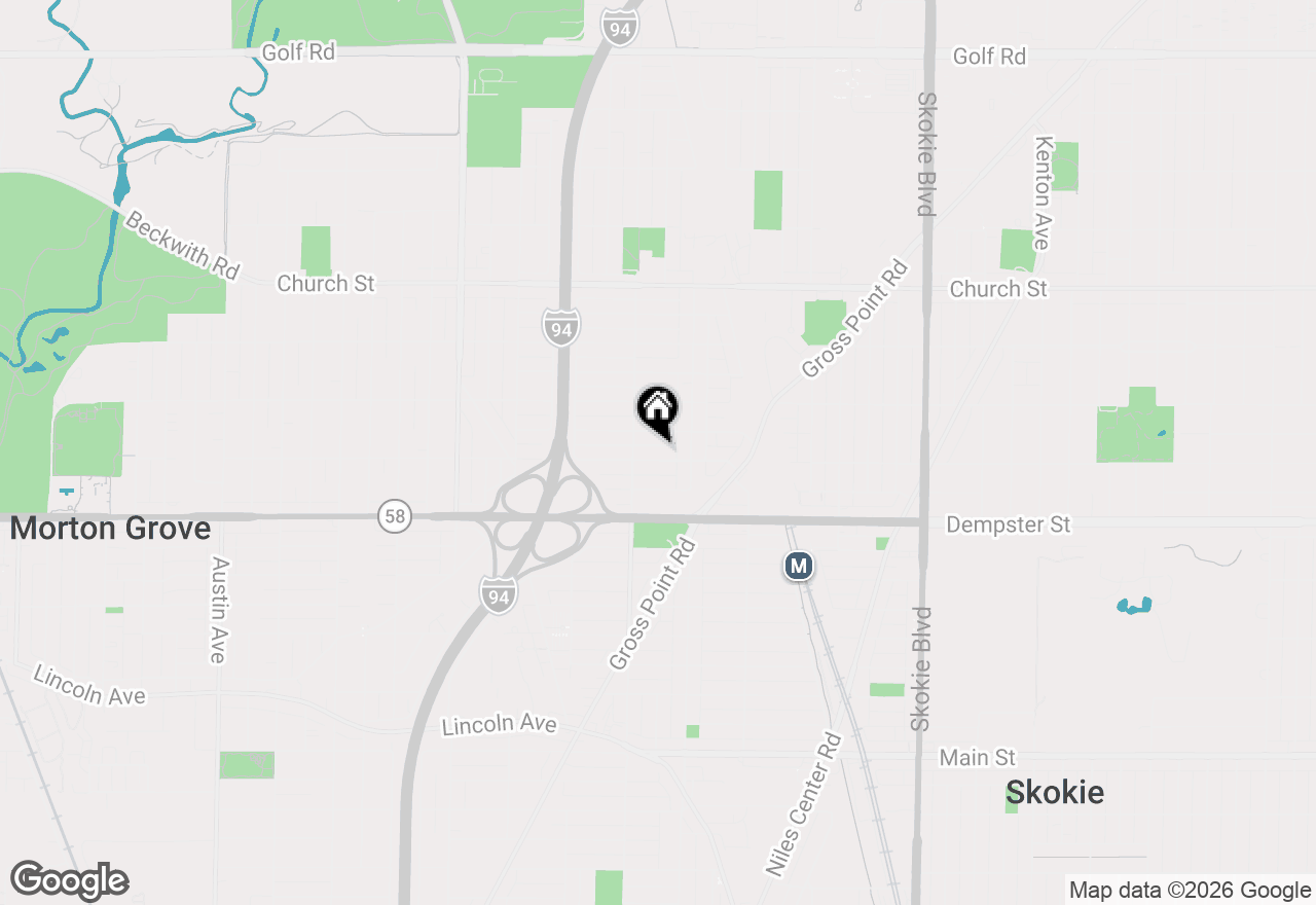 Map of 5232 Greenwood Street, Skokie, IL 60077