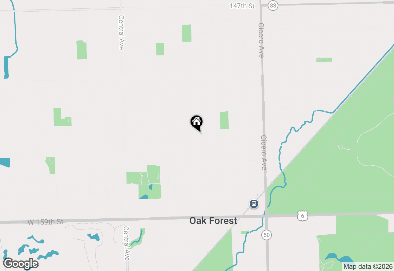 Map of 15415 Laramie Avenue, Oak Forest, IL 60452