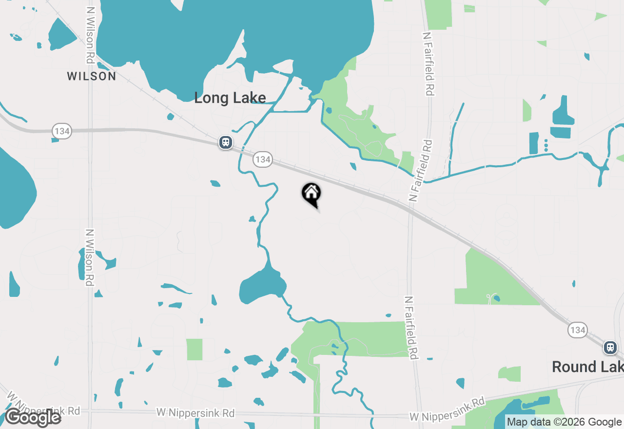 Map of 1693 W Turtle Creek Lane, Round Lake, IL 60073