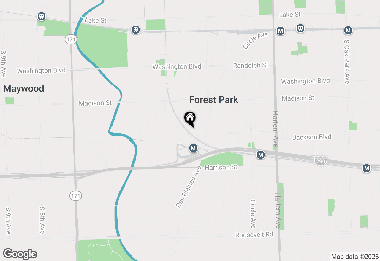 Map of 533 Jackson Boulevard #G, Forest Park, IL 60130