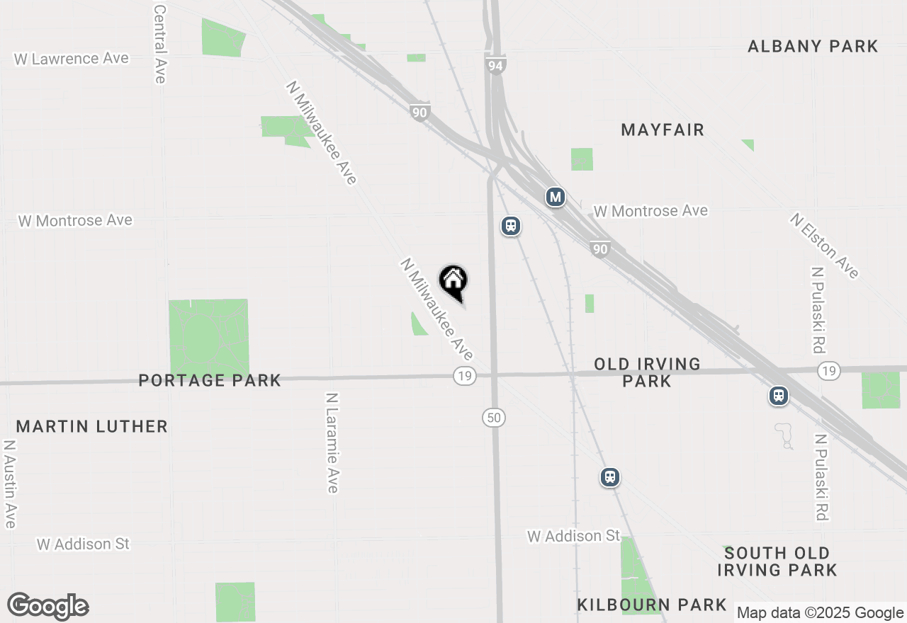 Map of 4860 W Warner Avenue #1, Chicago, IL 60641