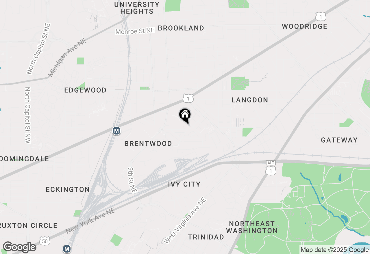 Map of 1384 Bryant Street Ne #203, Washington, DC 20018