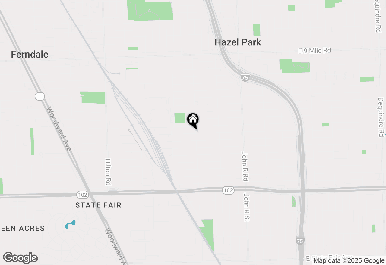 Map of 1803 Channing Street, Ferndale, MI 48220