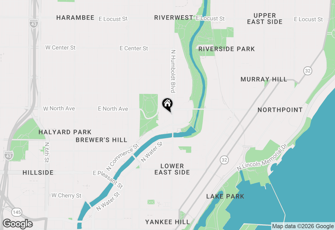 Map of 2218 N Weil St, Milwaukee, WI 53212