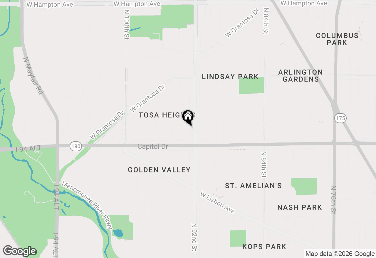 Map of 4076 N 93rd St, Wauwatosa, WI 53222