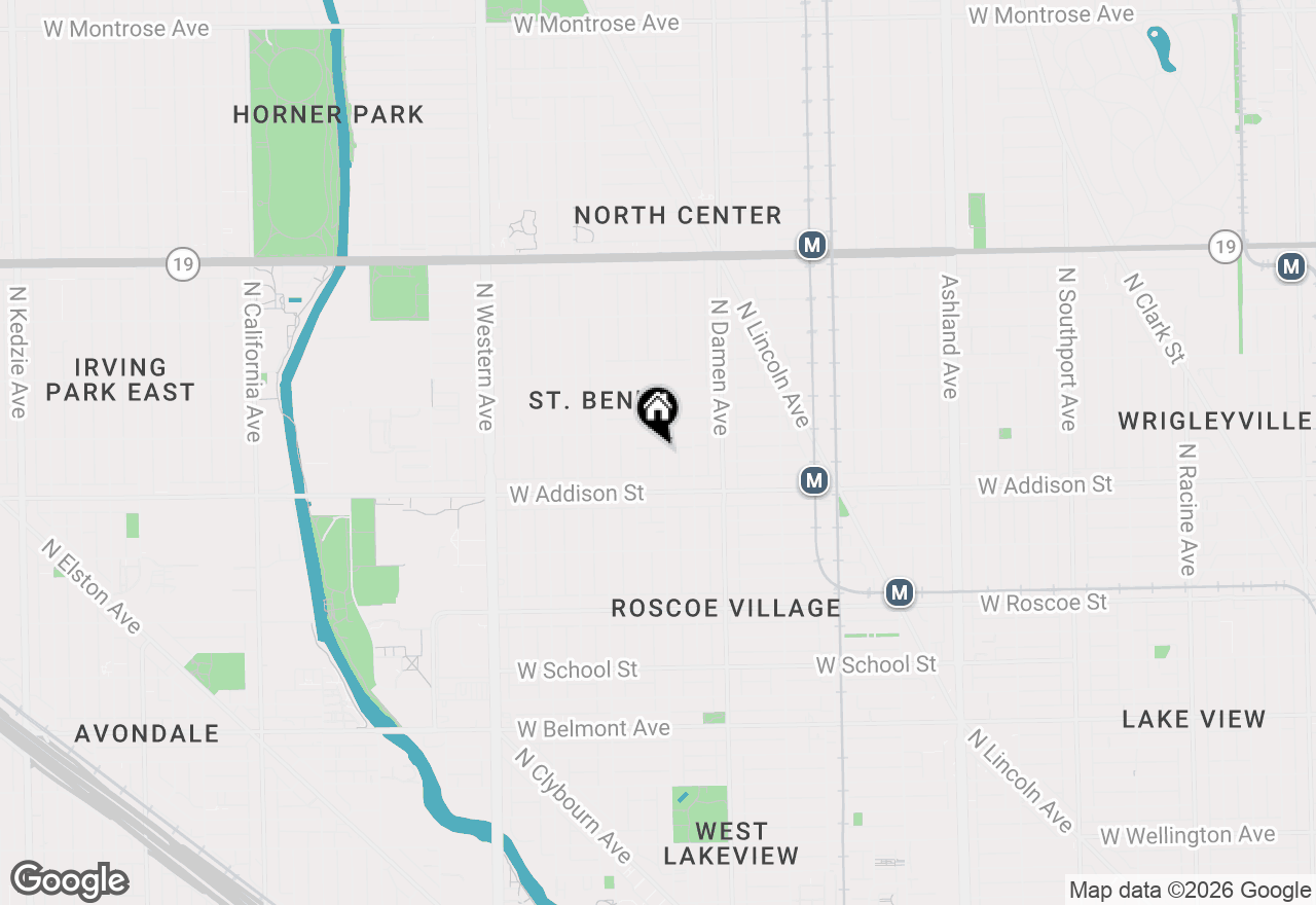 Map of 3638 N Hoyne Avenue #1, Chicago, IL 60618