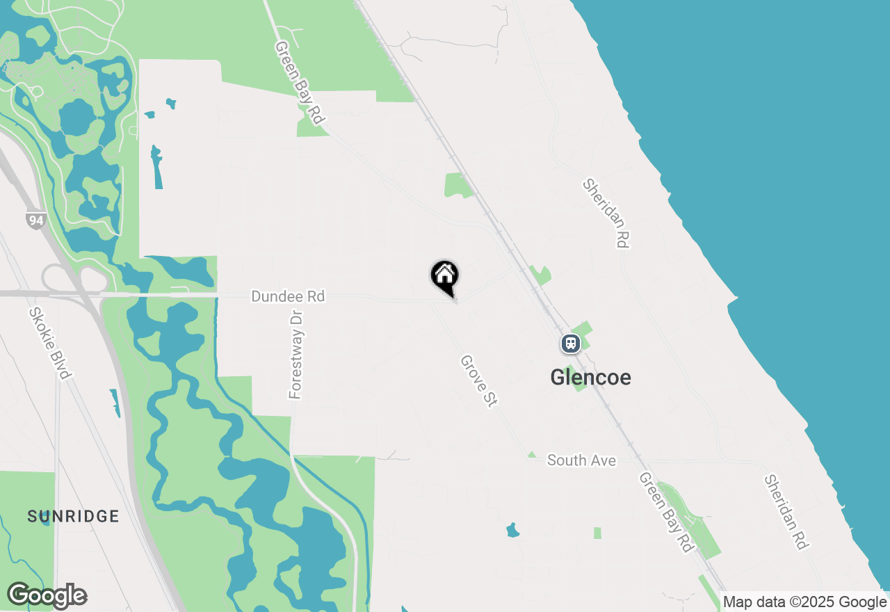 Map of 794 Greenwood Avenue, Glencoe, IL 60022