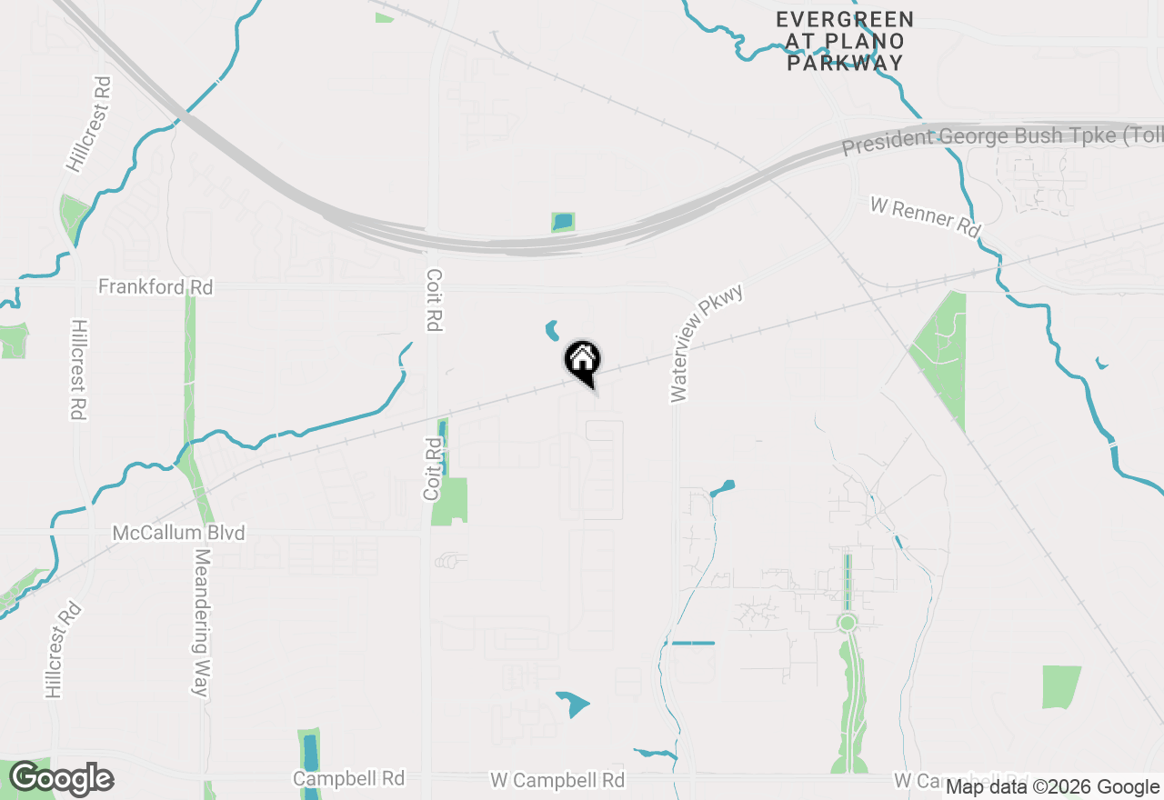 Map of 17764 Agave Lane, Dallas, TX 75252