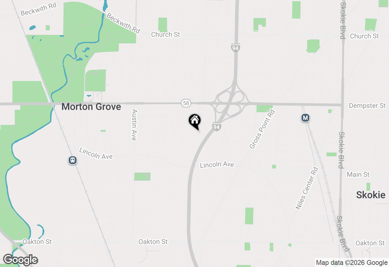 Map of 8606 Lillibet Terrace, Morton Grove, IL 60053