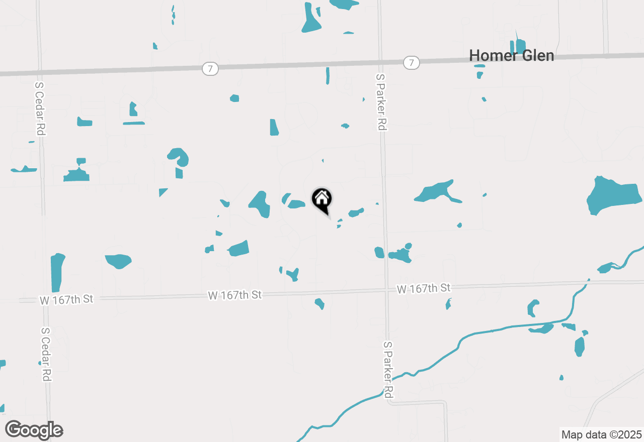 Map of 16431 S Kensington Drive, Homer Glen, IL 60491
