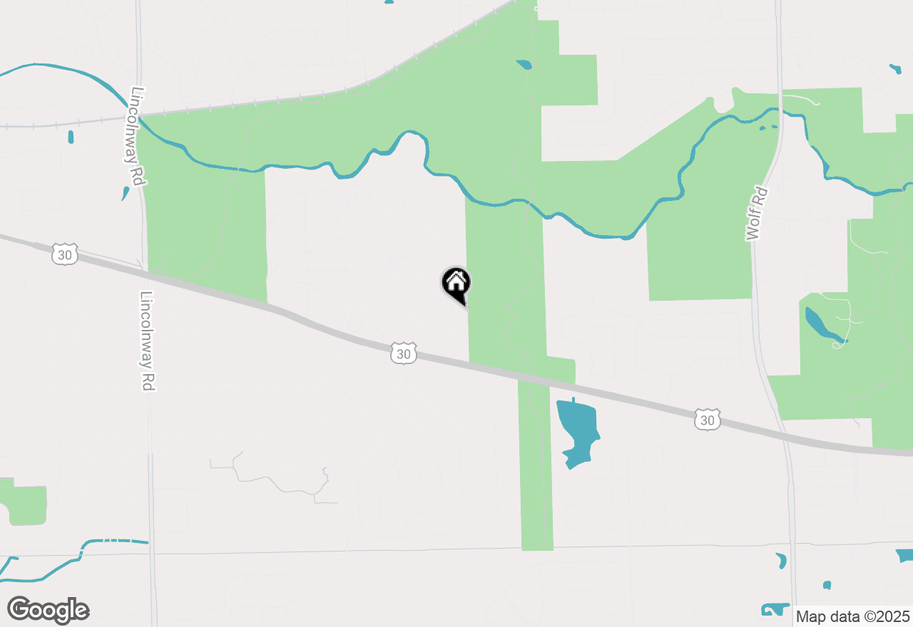 Map of 210 E Circle Drive, New Lenox, IL 60451