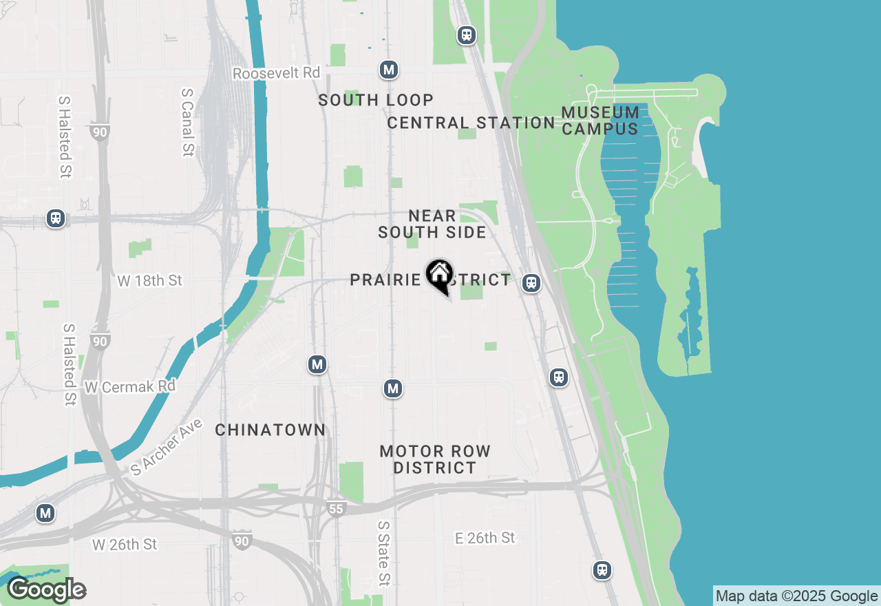 Map of 1845 S Michigan Avenue #601, Chicago, IL 60616