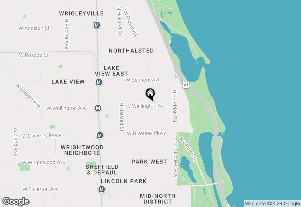 Map of 550 W Wellington Avenue #4E, Chicago, IL 60657
