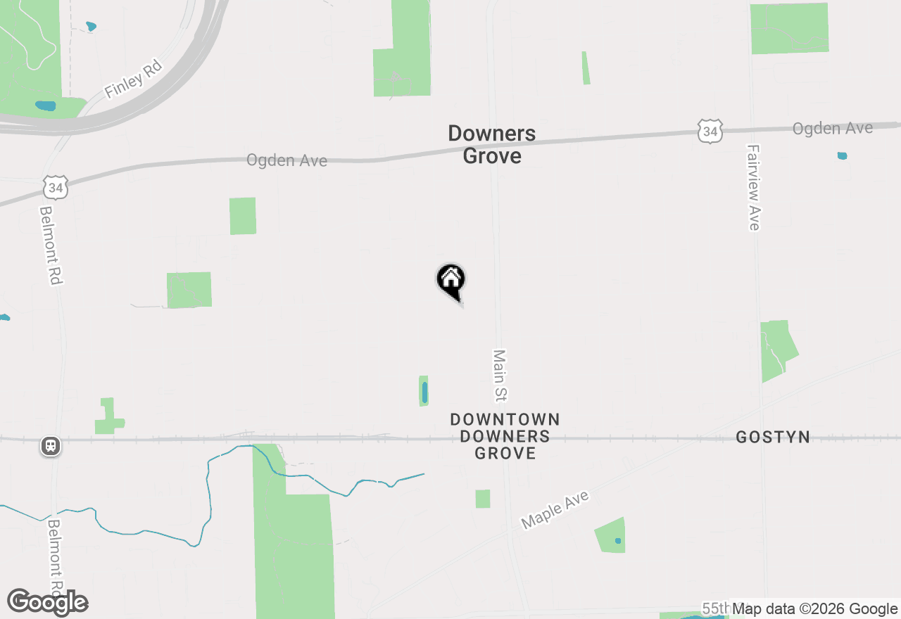 Map of 4708 Prince Street, Downers Grove, IL 60515