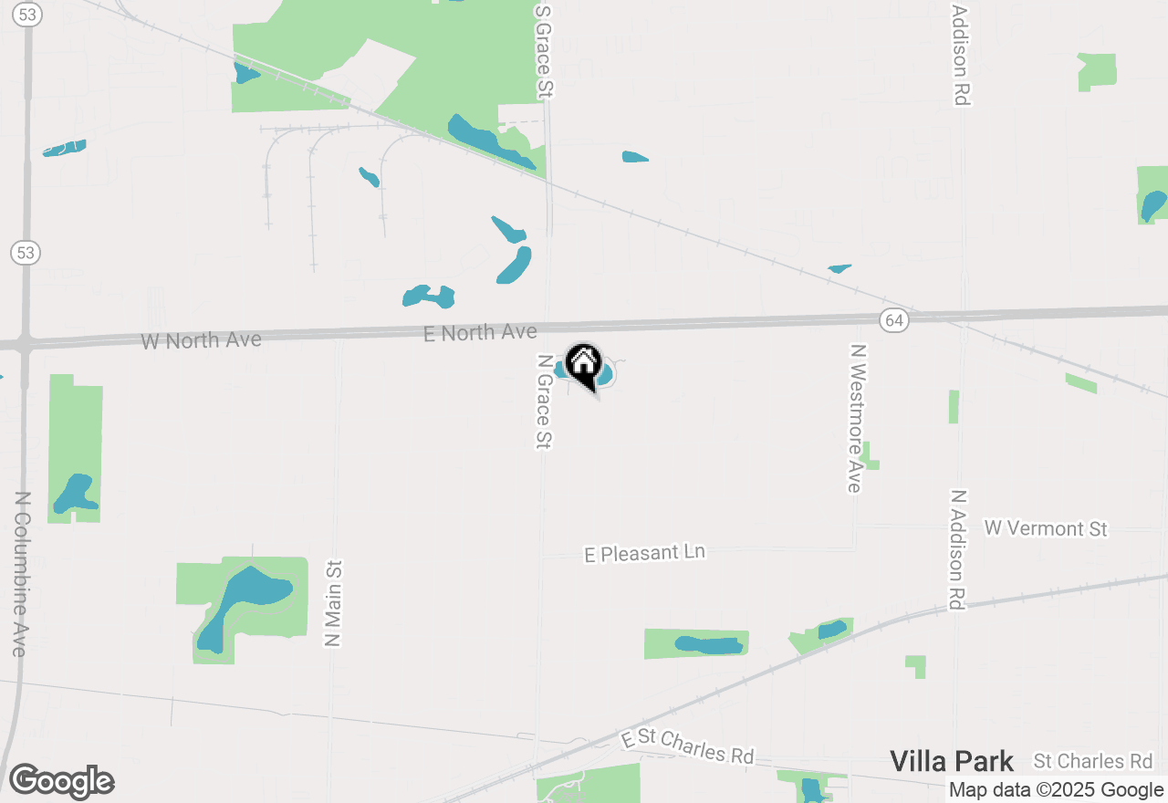 Map of 415 Marcus Drive, Lombard, IL 60148