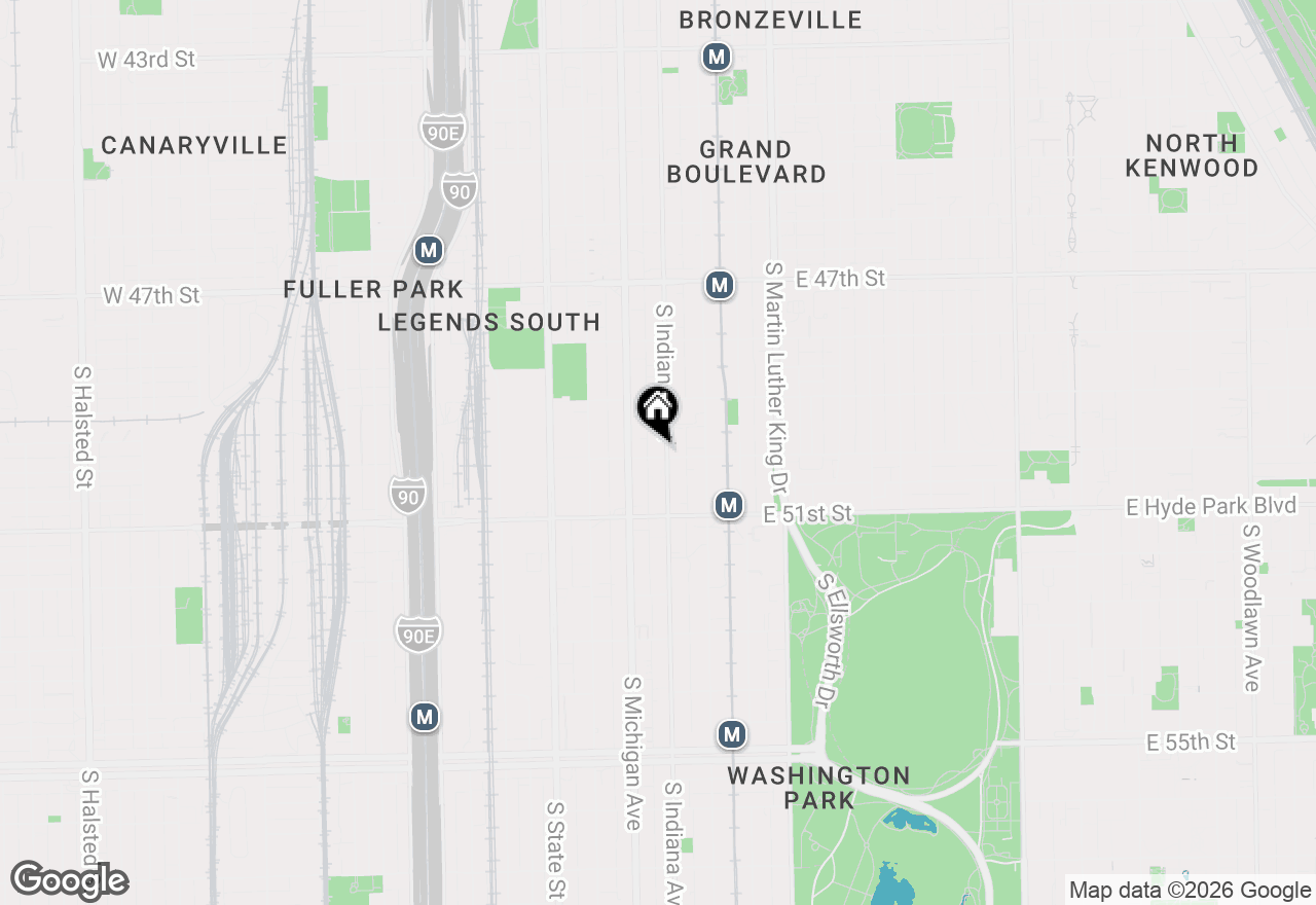 Map of 4956 S Indiana Avenue, Chicago, IL 60615