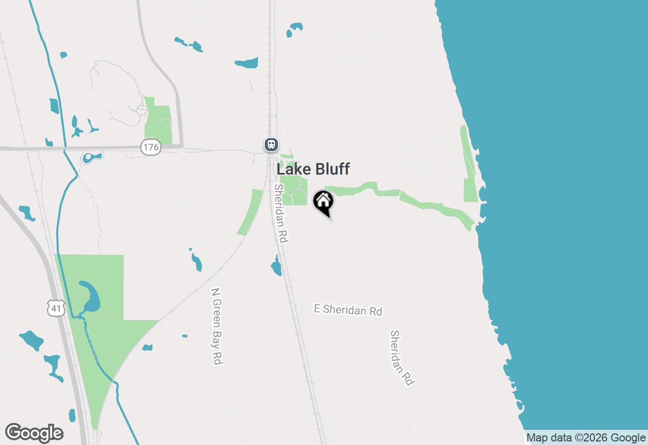 Map of 321 Vincent Court, Lake Bluff, IL 60044