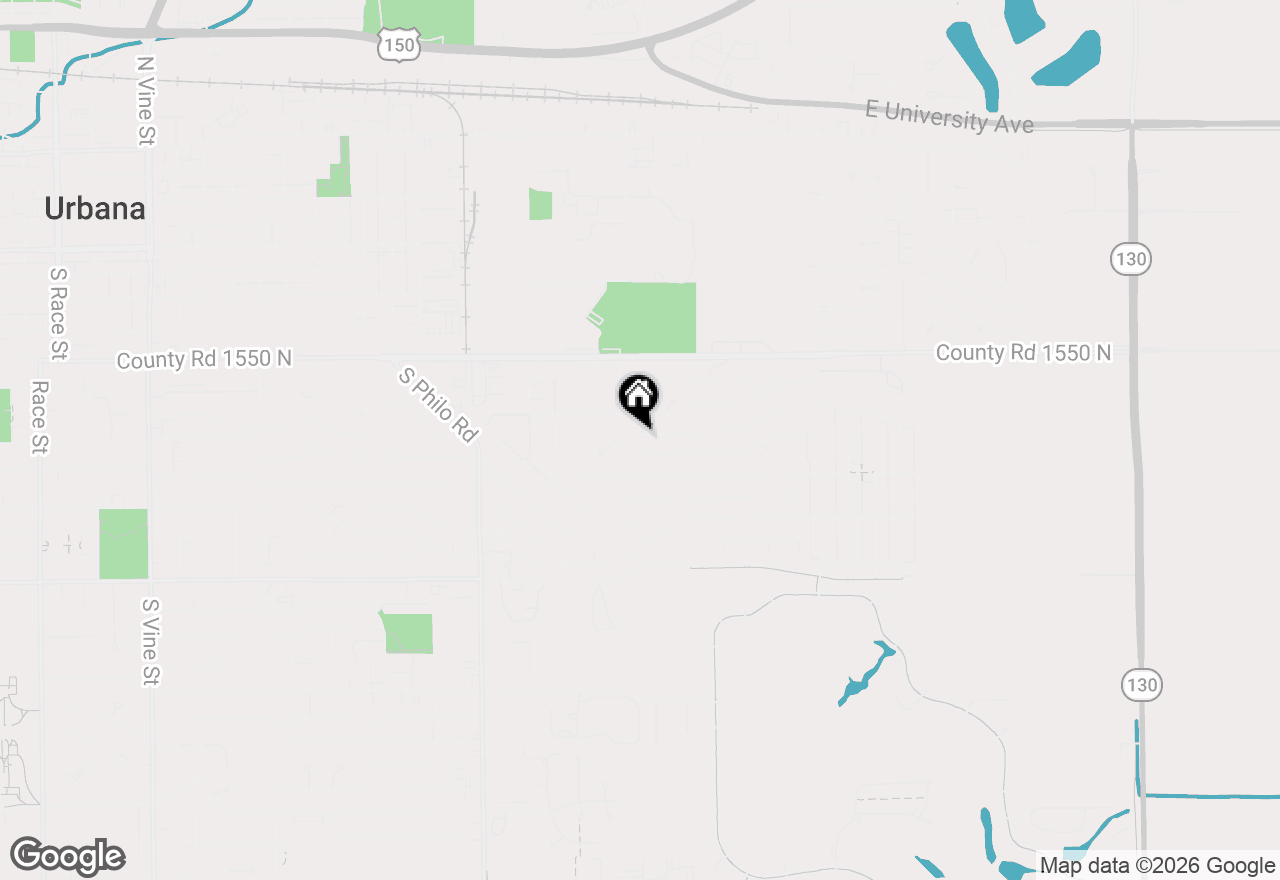 Map of 1905 Rainbow View, Urbana, IL 61802