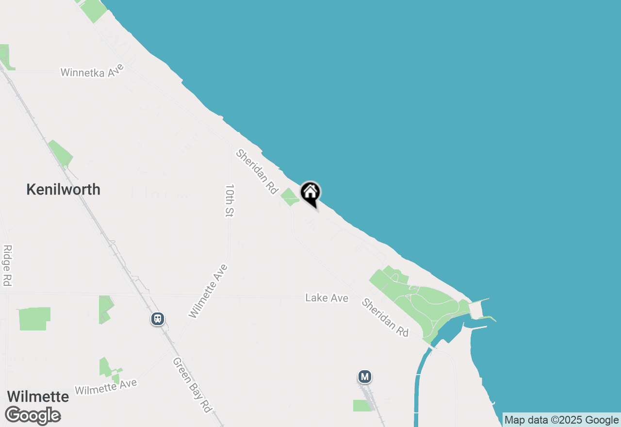 Map of 1160 Michigan Avenue, Wilmette, IL 60091