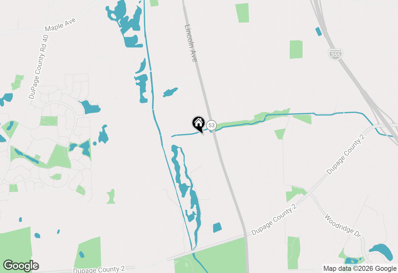 Map of 3545 Mulligan Drive, Woodridge, IL 60517
