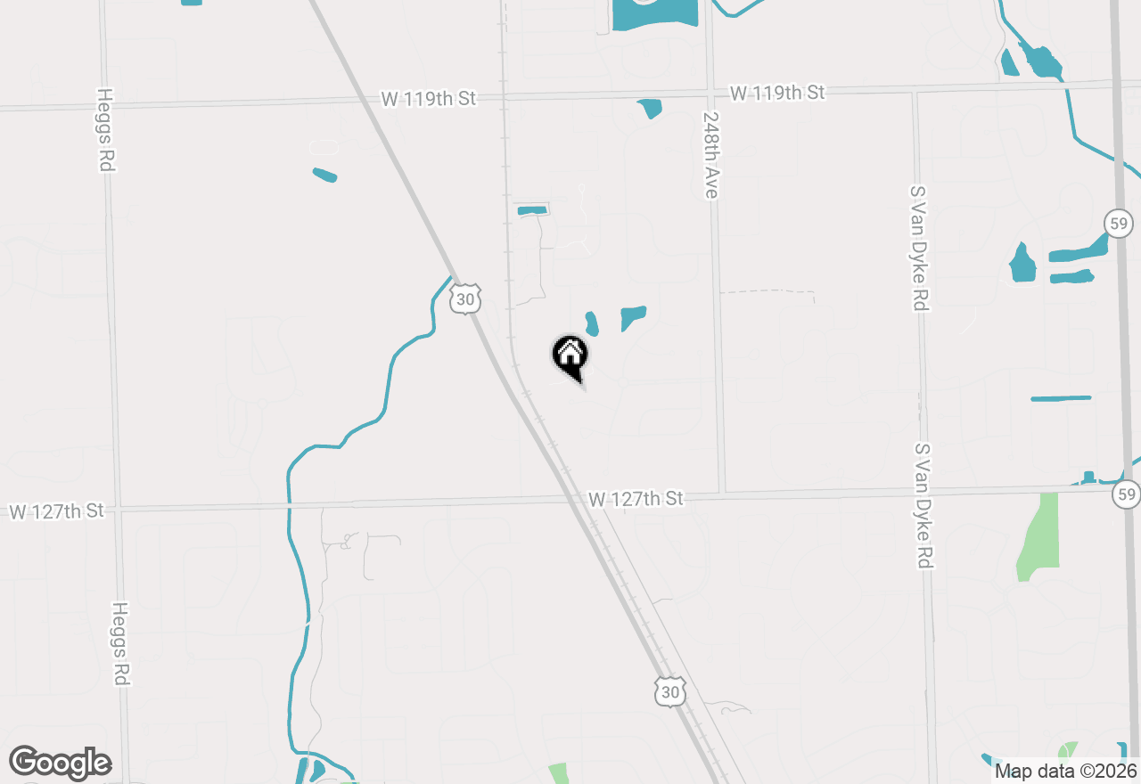 Map of 25026 Blue Iris Court S, Plainfield, IL 60585