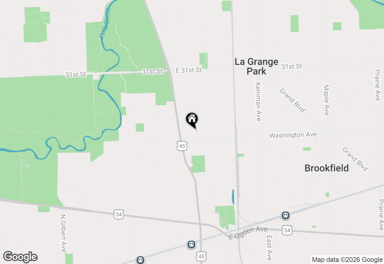 Map of 713 Community Drive, La Grange Park, IL 60526