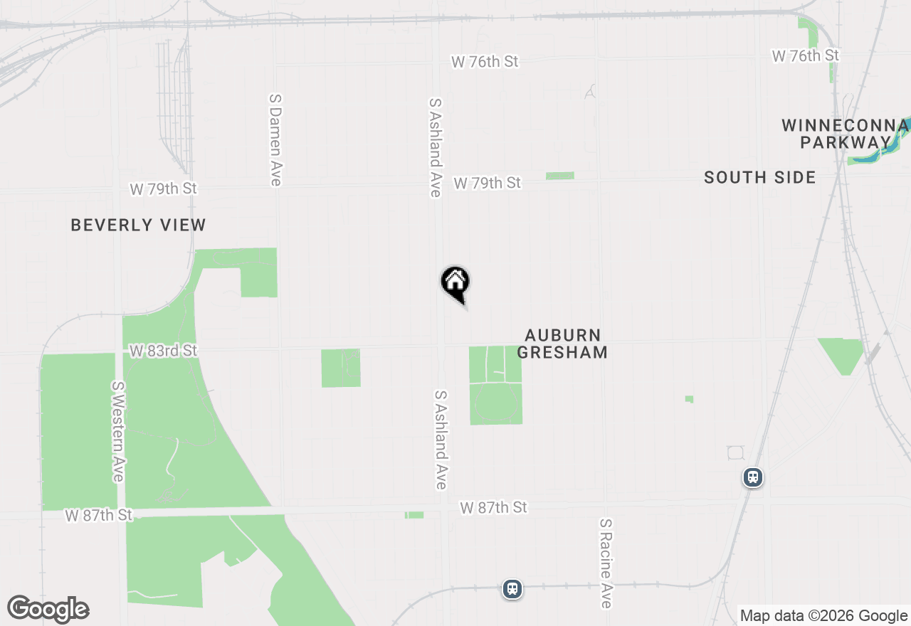 Map of 8210 S Justine Street, Chicago, IL 60620