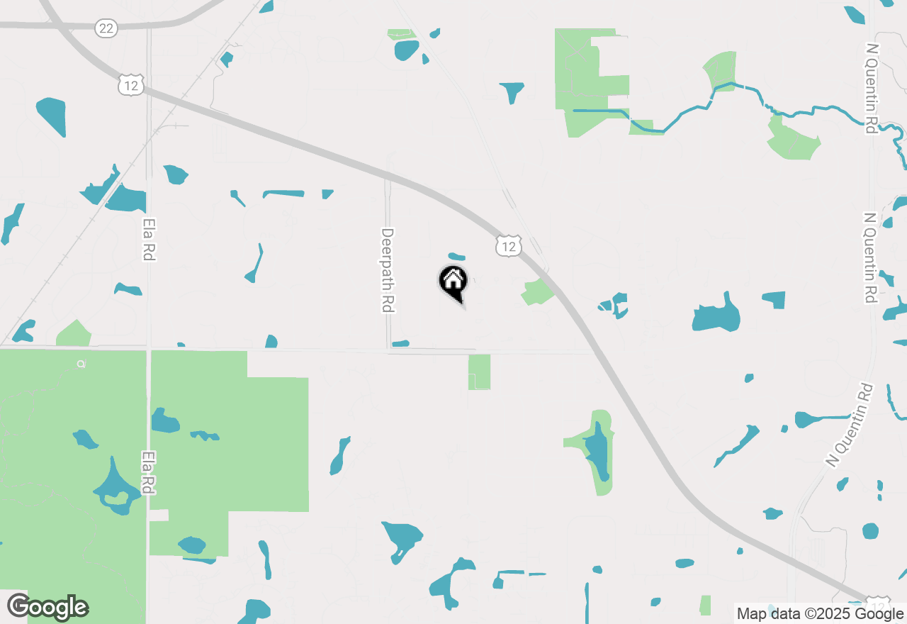 Map of 555 Waterford Drive, Lake Zurich, IL 60047