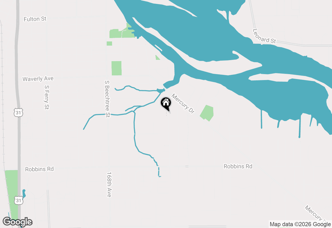 Map of 1023 Moreland Street, Grand Haven, MI 49417