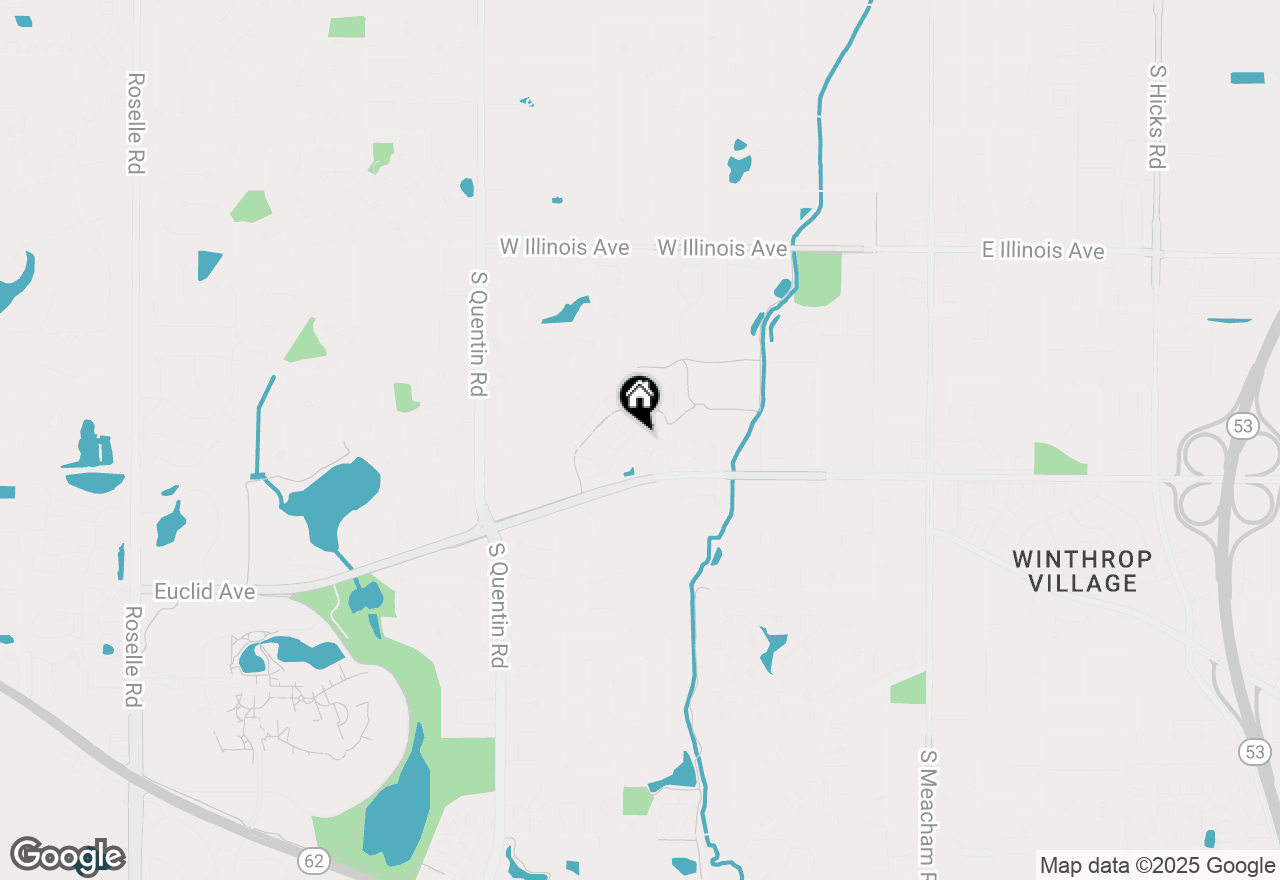 Map of 1152 S Parkside Drive, Palatine, IL 60067