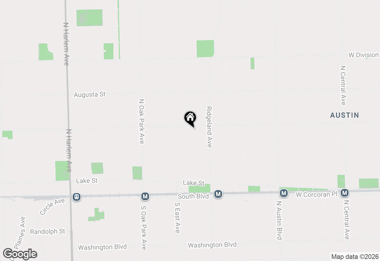 Map of (Address confidential), Oak Park, Illinois 60302
