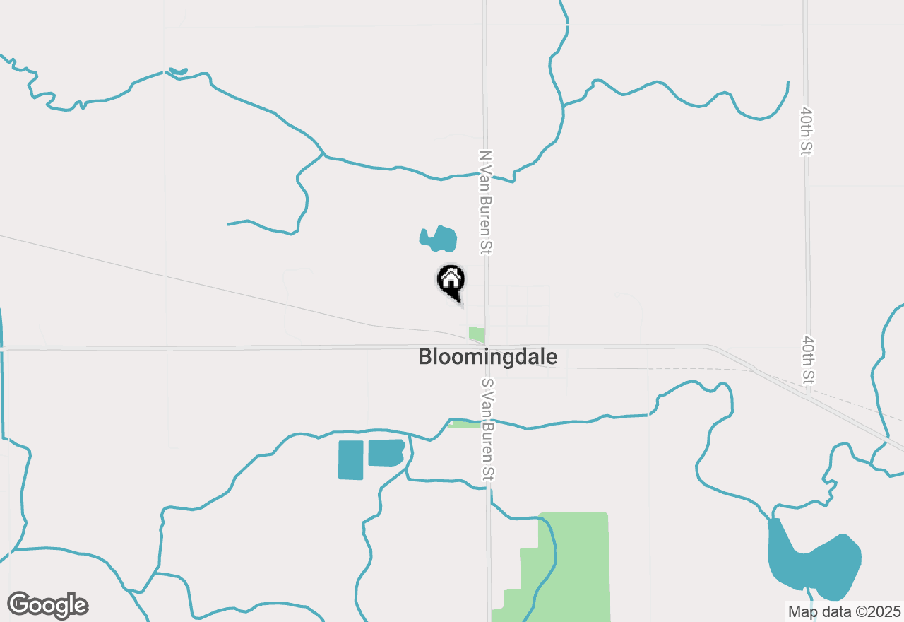 Map of 216 W Pine Street, Bloomingdale, MI 49026