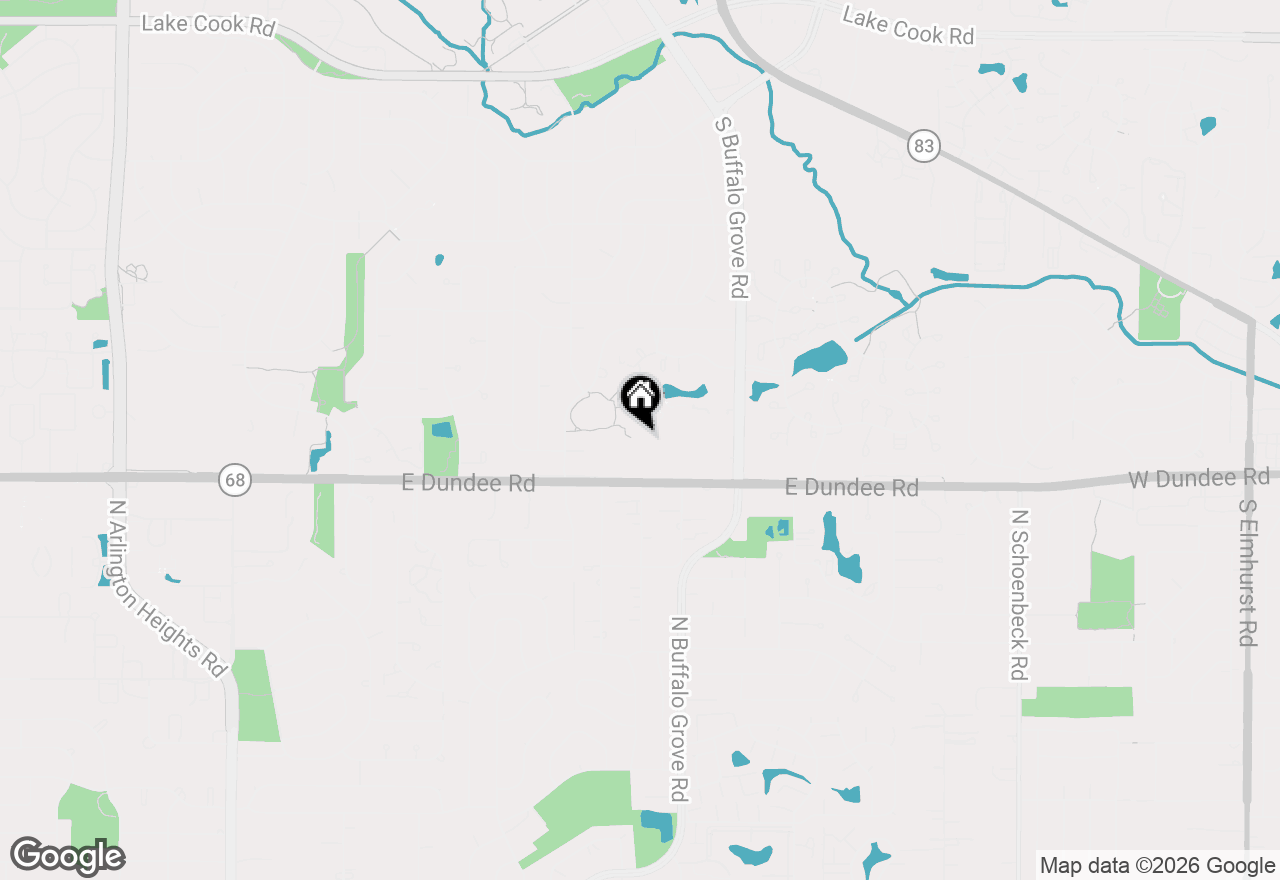 Map of 10 Oak Creek Drive #1020, Buffalo Grove, IL 60089