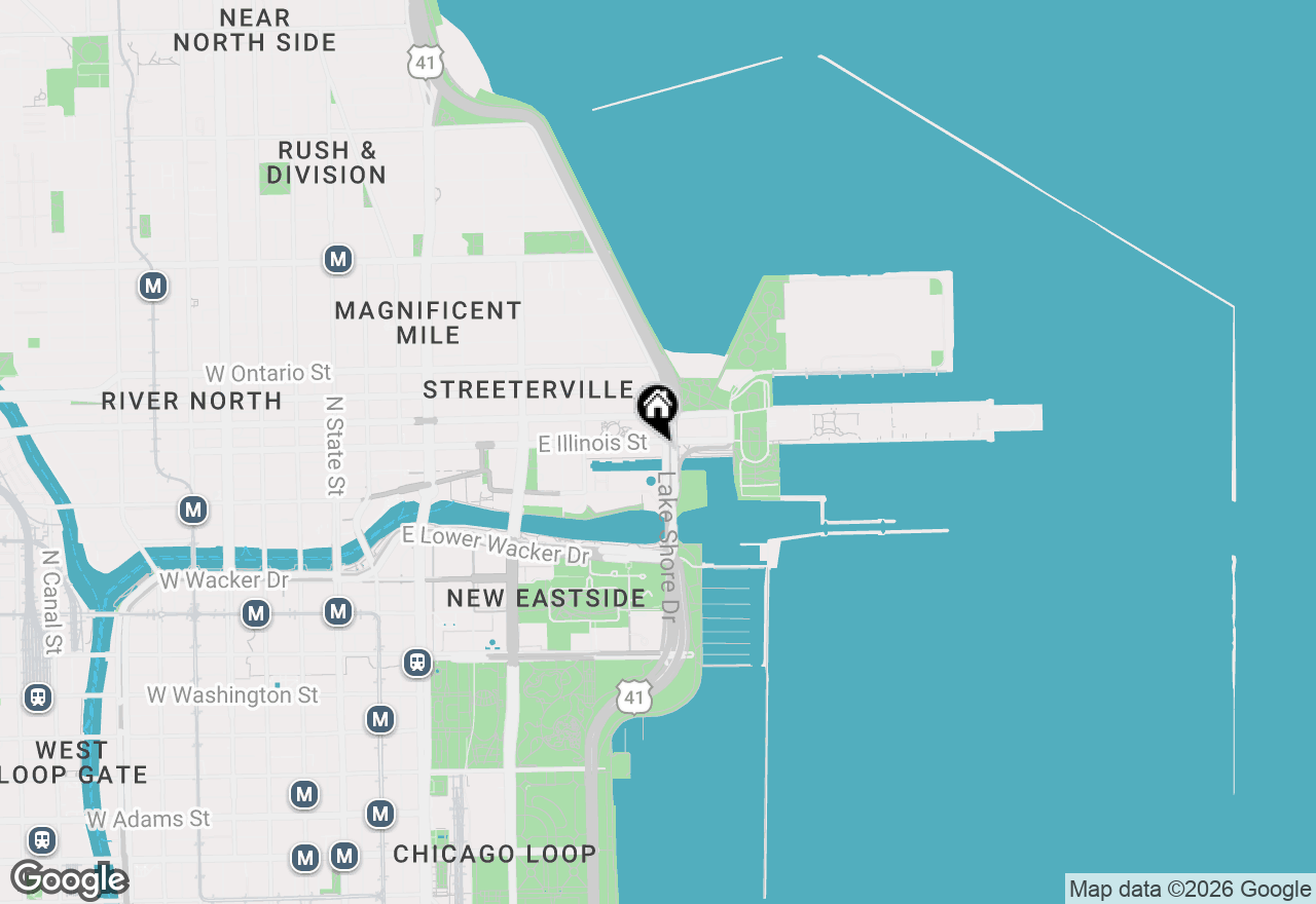 Map of 505 E Illinois Street #105, Chicago, IL 60611