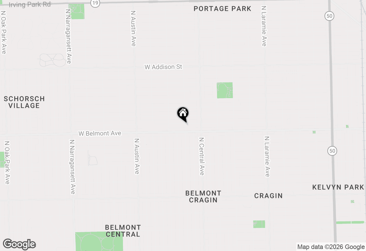 Map of 5705 W Melrose Street, Chicago, IL 60634
