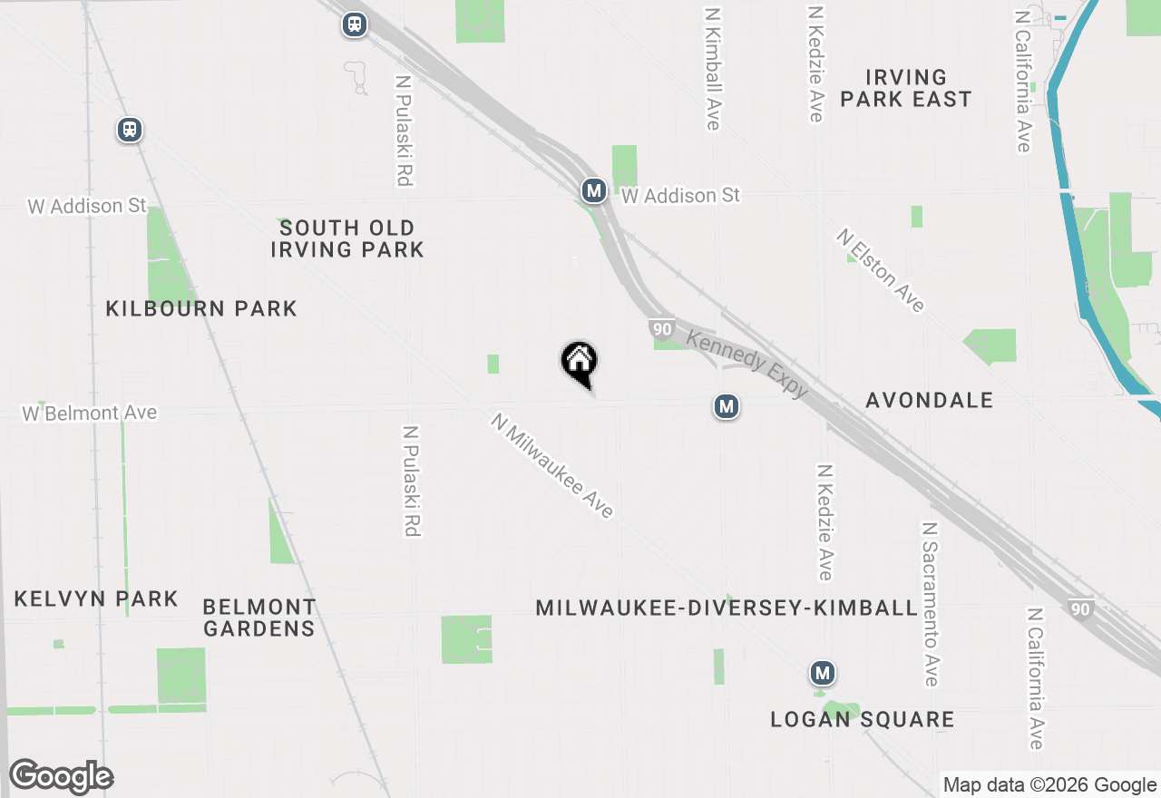 Map of 3642 W Belmont Avenue, Chicago, IL 60618