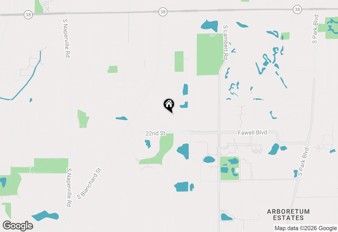 Map of 1551 Briarcliffe Boulevard, Wheaton, IL 60189