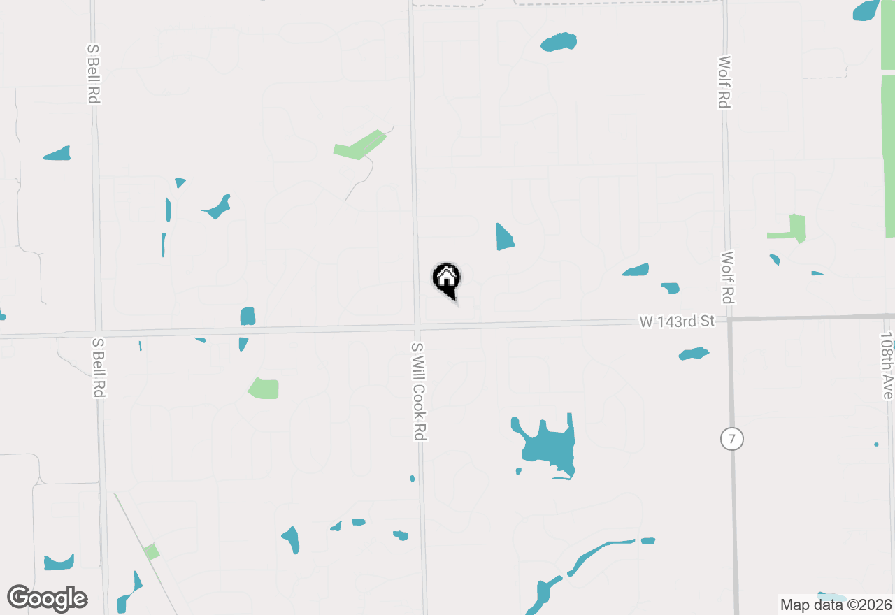 Map of 11901 Windemere Court #301, Orland Park, IL 60467