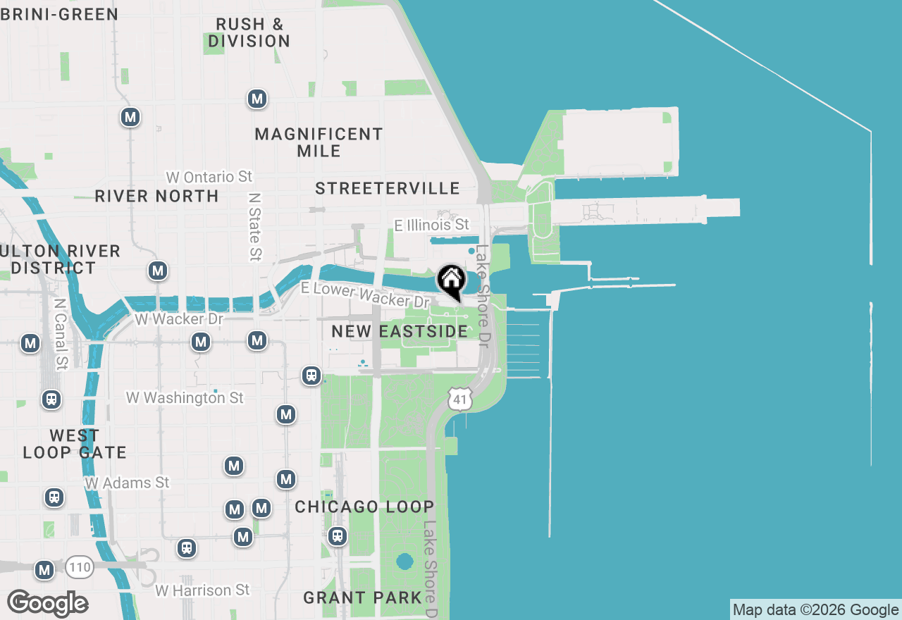 Map of 420 E Waterside Drive #509, Chicago, IL 60601