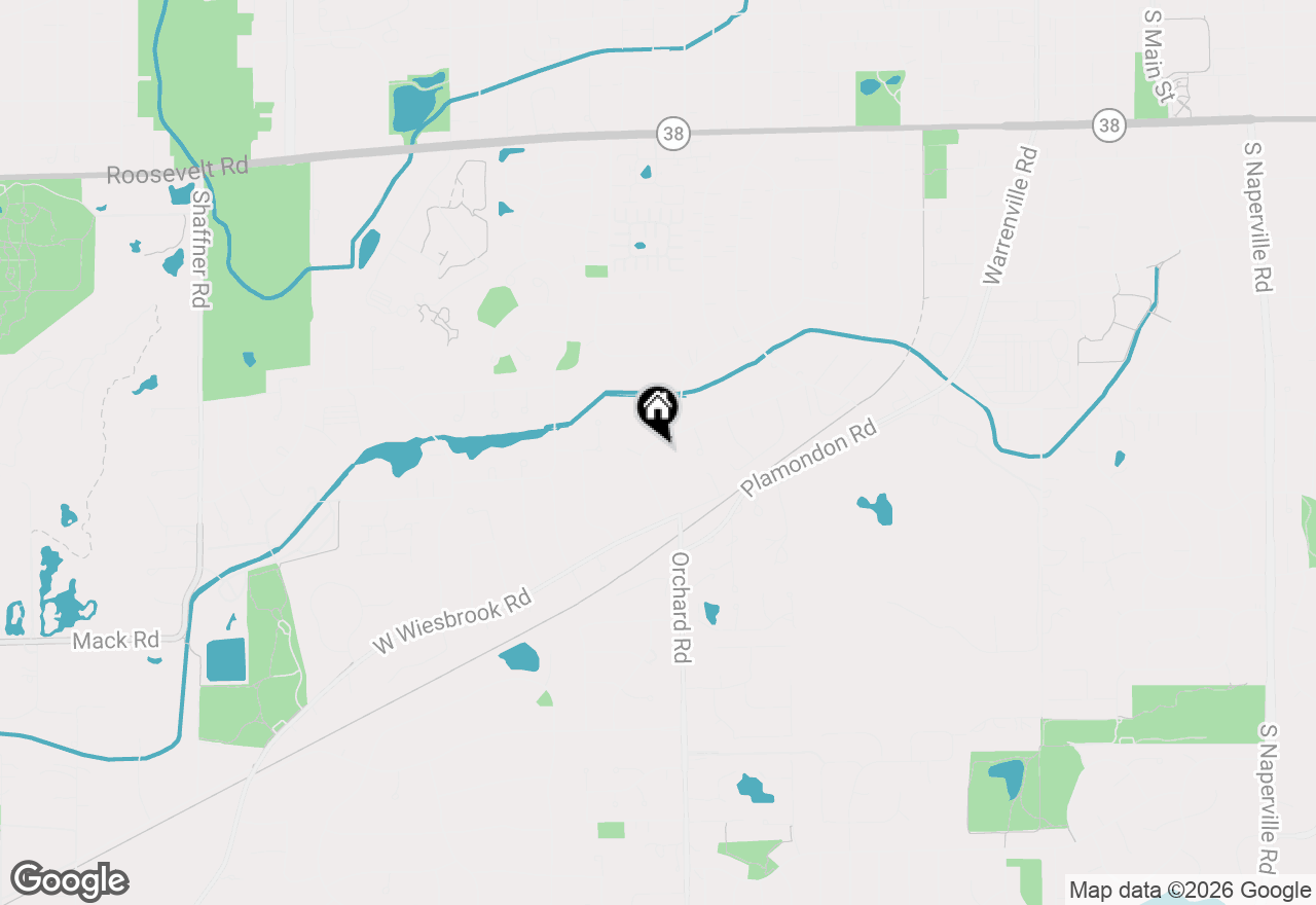 Map of 1519 Foothill Drive, Wheaton, IL 60189