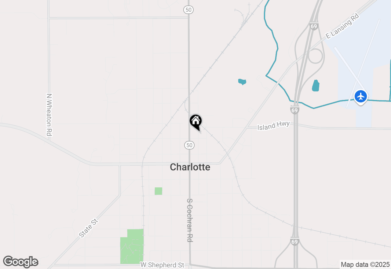 Map of 311 N Washington Street, Charlotte, MI 48813