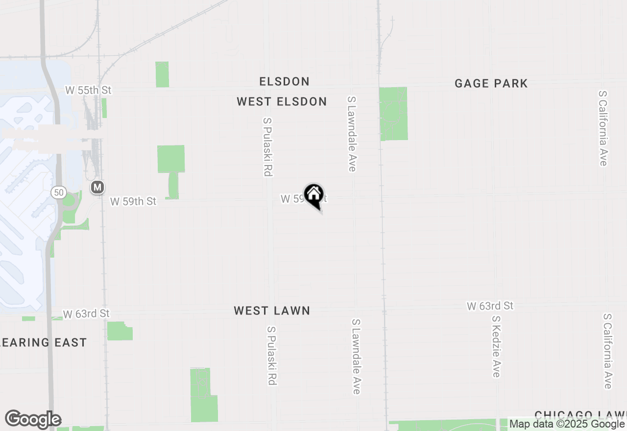 Map of 3825 W 59th Place, Chicago, IL 60629