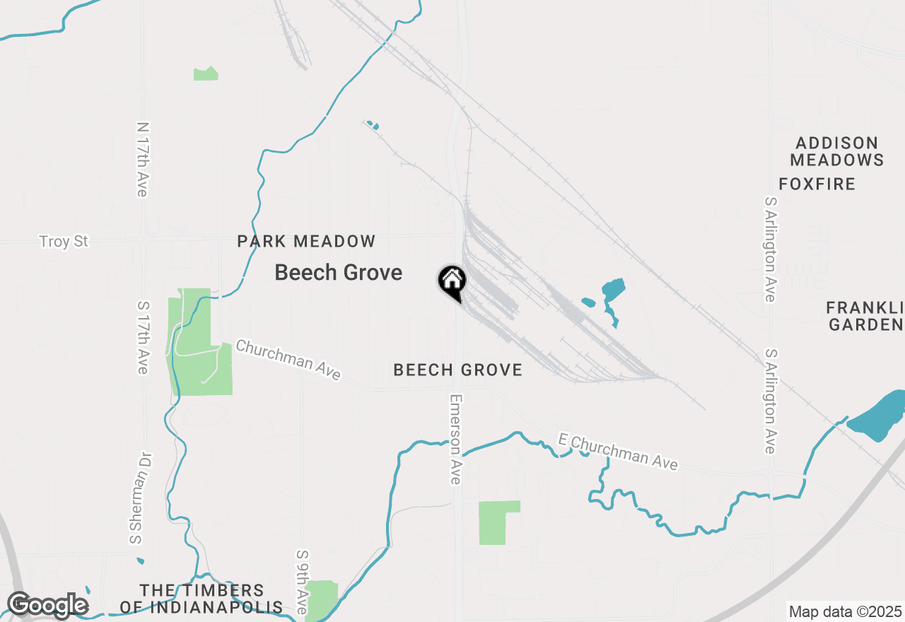 Map of 3206 S Emerson Avenue, Beech Grove, IN 46107