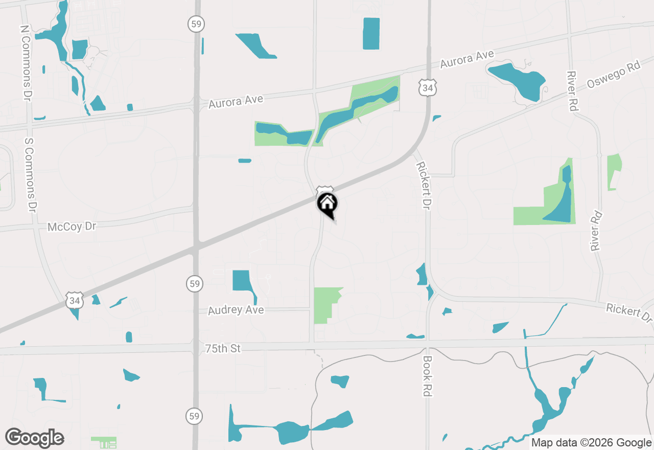 Map of 2455 Emerson Lane, Naperville, IL 60540
