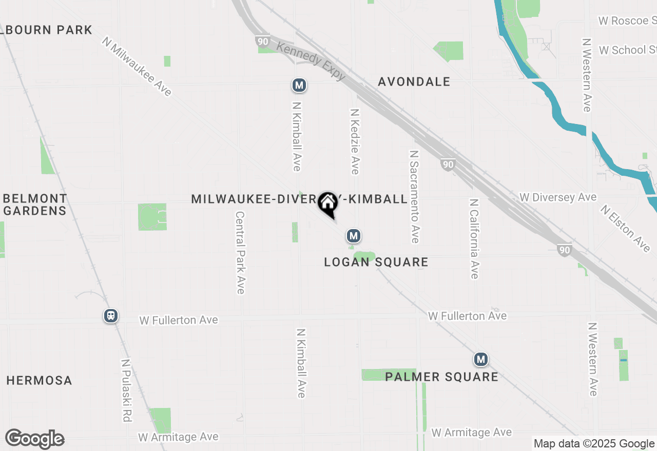 Map of 2712 N Milwaukee Avenue #314, Chicago, IL 60647